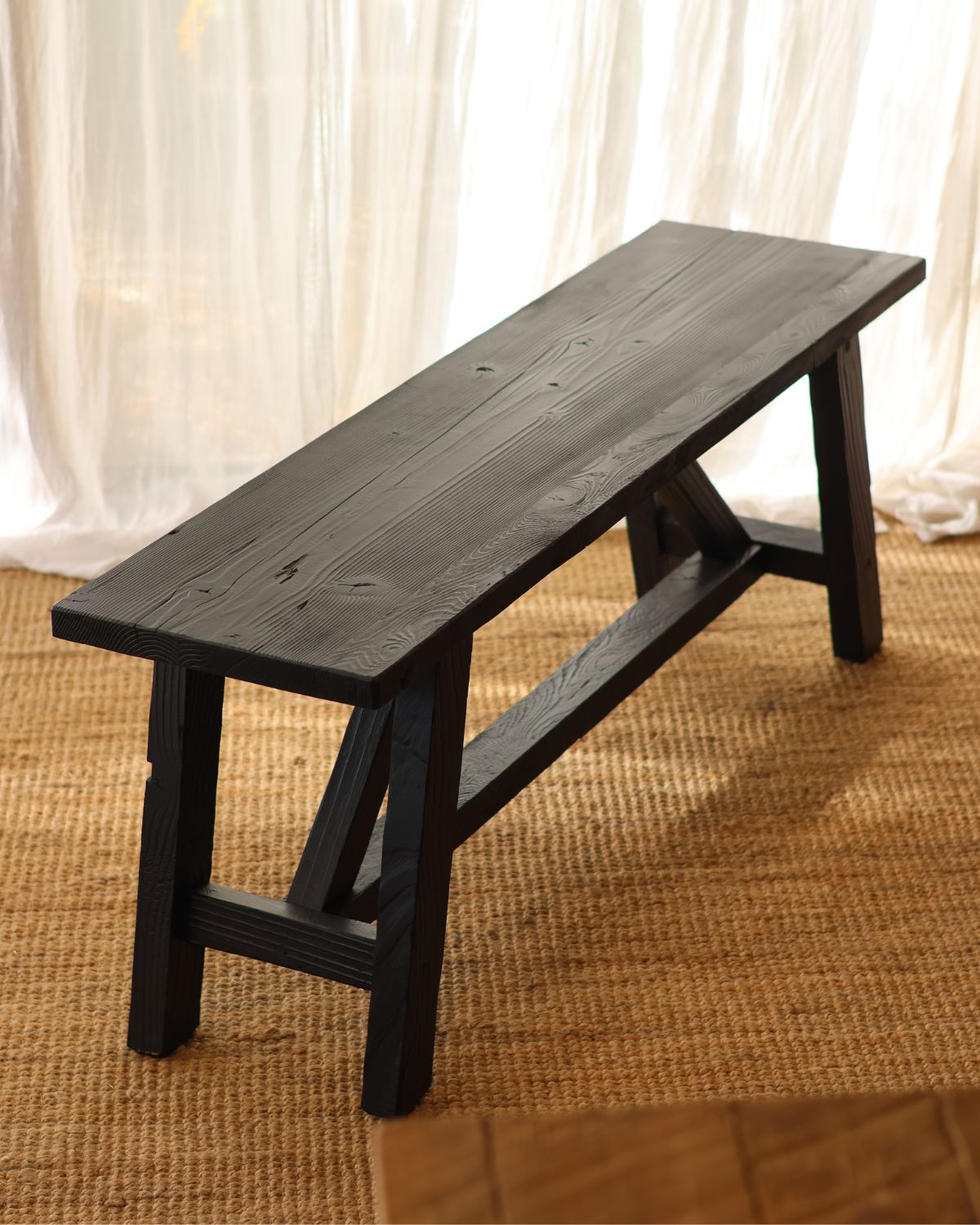 BANQUETA PRAIA NEGRA 130x30x45
