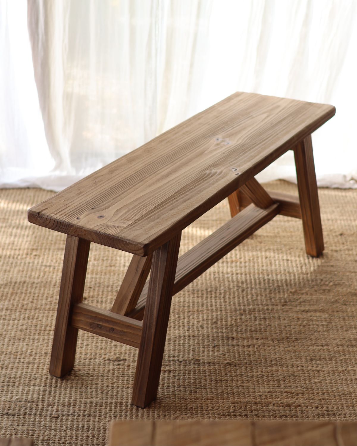 BANQUETA PRAIA NOGAL 100x32x45
