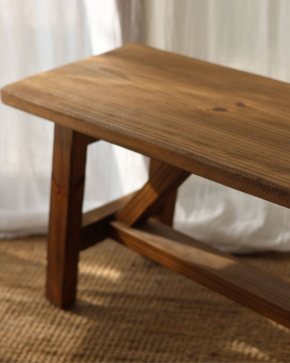 BANQUETA PRAIA NOGAL 100x32x45