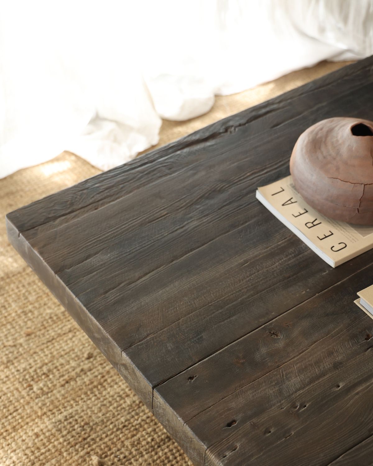 MESA VELANÉ NEGRO CENIZA 100X100X35