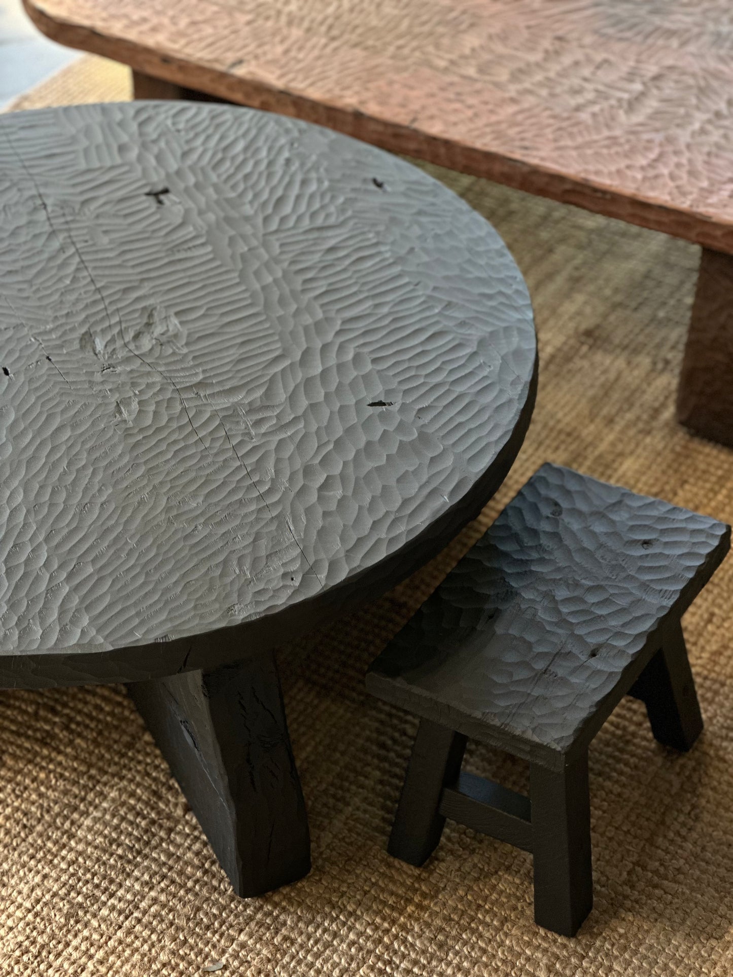 MESA BAGUS REDONDA NEGRA